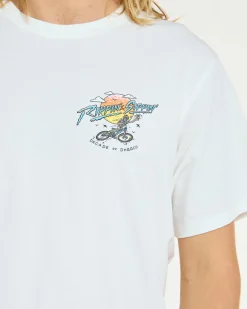 DHaRCO Mens Cotton Tee | Decade of White Decade of DHaRCO White Cheap