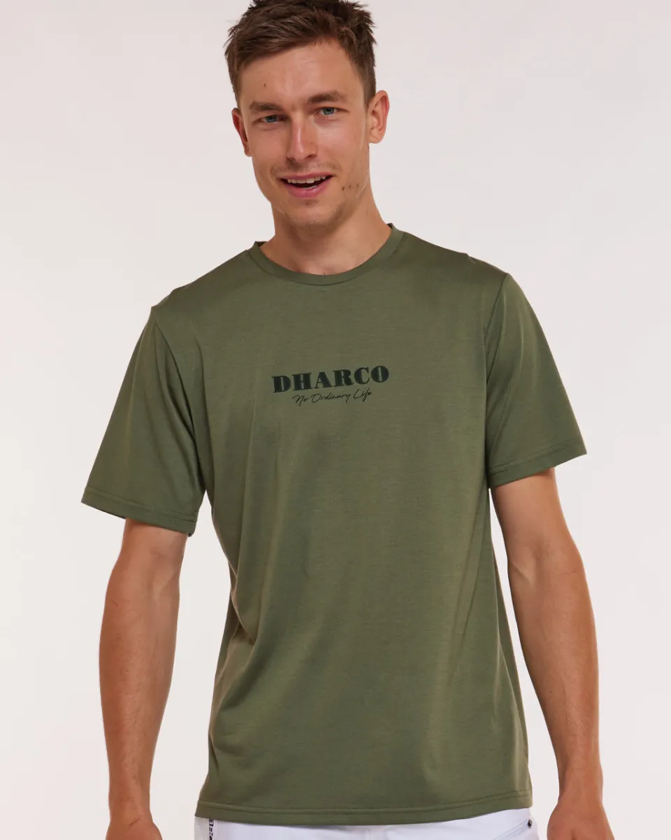 DHaRCO Mens Short Sleeve Tech Tee | Garigal Green Outlet