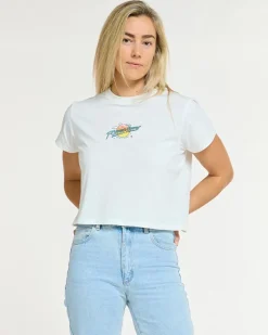 DHaRCO Womens Cotton Crop | Decade of White Decade of DHaRCO White Cheap