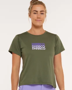 DHaRCO Womens Short Sleeve Tech Tee | Garigal Green Online