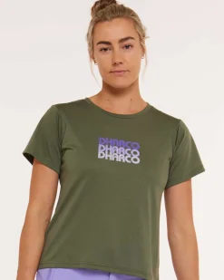 DHaRCO Womens Short Sleeve Tech Tee | Garigal Green Online