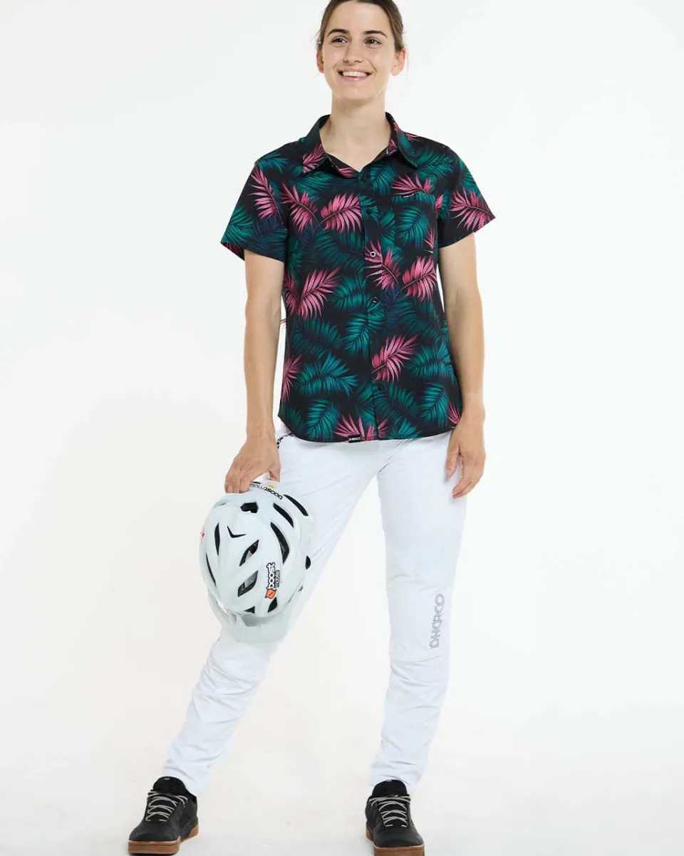 DHaRCO Womens Tech Party Shirt | Dark Fern Clearance