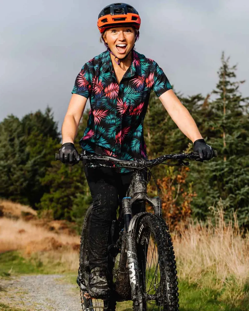 DHaRCO Womens Tech Party Shirt | Dark Fern Clearance